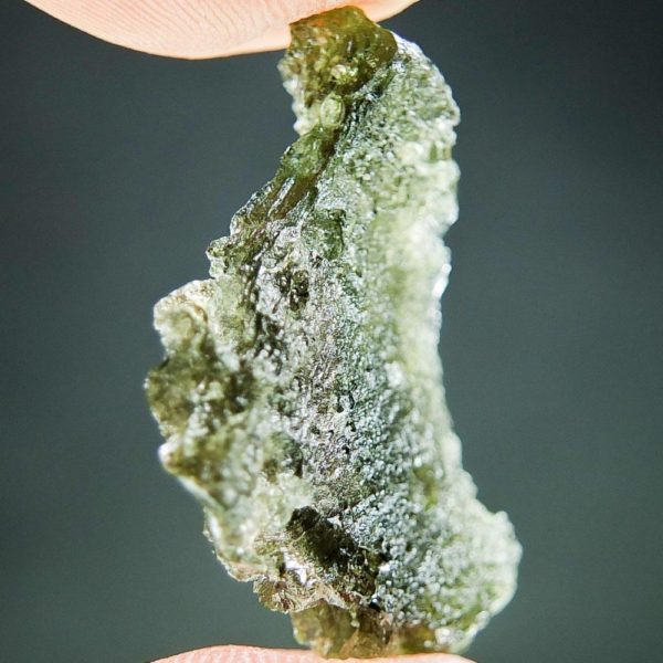 Moldavite with Natural Hole