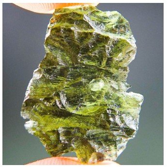Hedgehog Authentic Shiny Basednice Moldavite With Certification of Authenticity (3.47grams)