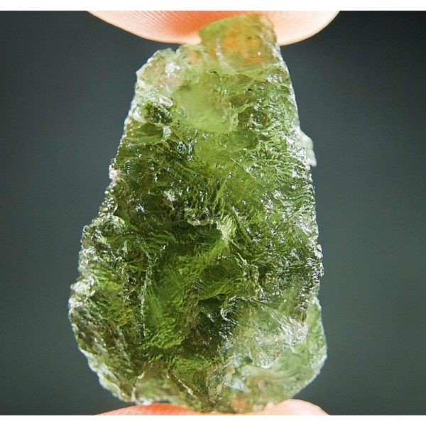 Natural Raw Moldavite with Open Bubbles (4.31grams)
