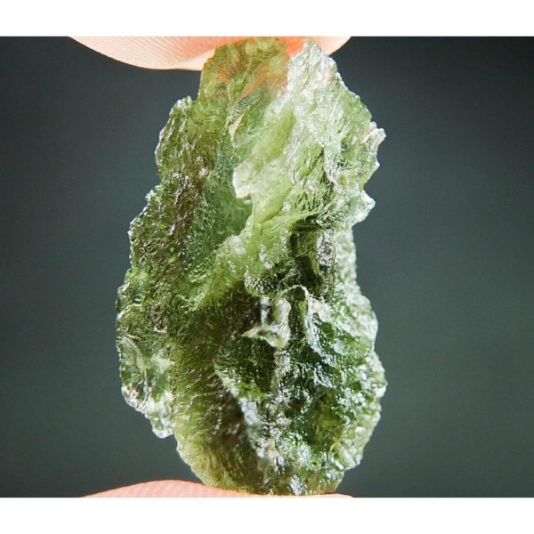 Natural Raw Moldavite with Open Bubbles (4.31grams)