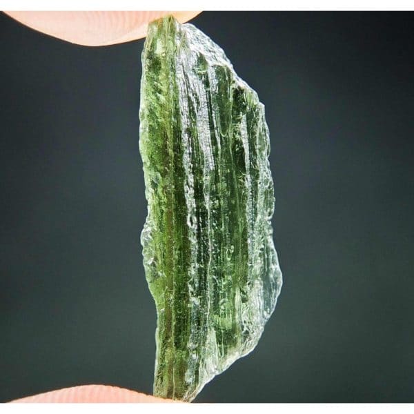 Unique Natural Vibrant Green Moldavite (1.94grams)