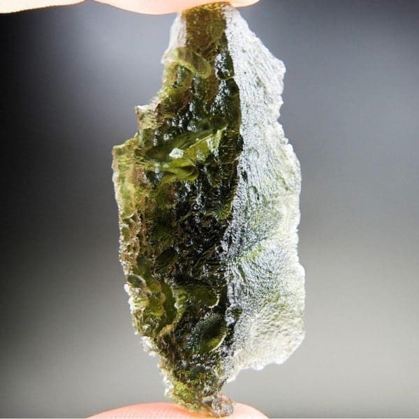 Authentic Glossy Large Moldavite with Certificate of Authenticity (13.11grams)