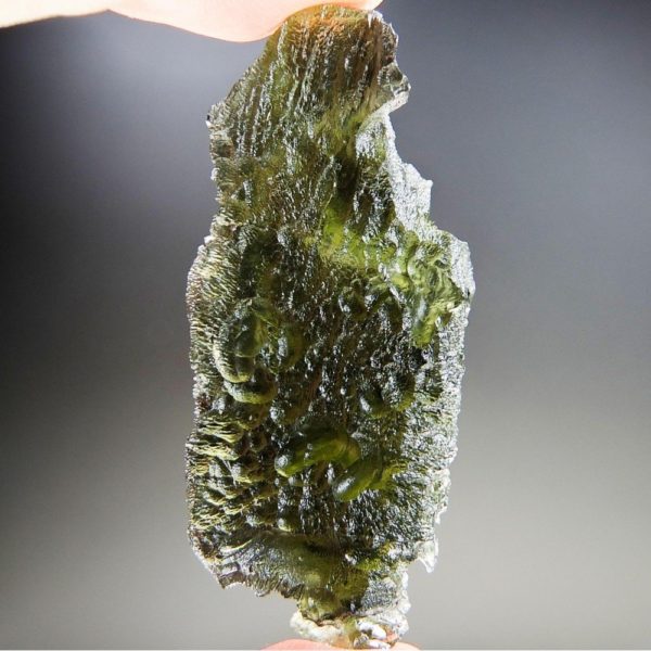 Authentic Glossy Large Moldavite with Certificate of Authenticity (13.11grams)