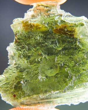 Open Bubble Natural Raw Moldavite With Certification of Authenticity (5.24grams)