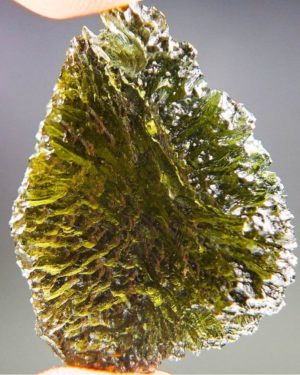 Unique High Quality A+ Large Moldavite with Certificate of Authenticity (10.39grams)