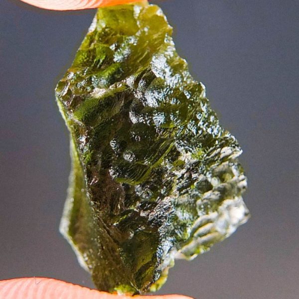 Unique Two Kind of Sculpture Raw Moldavite with Certificate of Authenticity (2.35grams)