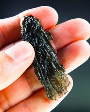 Authentic Big Angel Chime Moldavite with Certification of Authenticity (11.52grams)