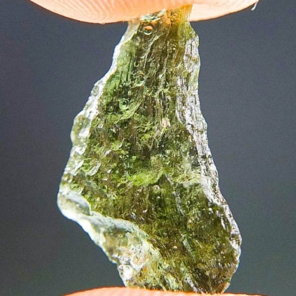 Drop Upper Natural Fragment Shape Moldavite