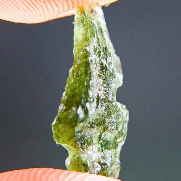 Drop Upper Natural Fragment Shape Moldavite