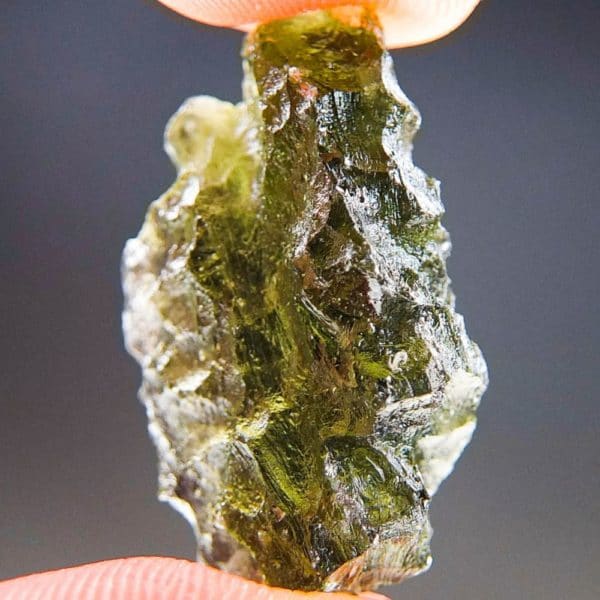 Natural Raw Moldavite from Besednice with Certificate of Authenticity (3.62grams) 2