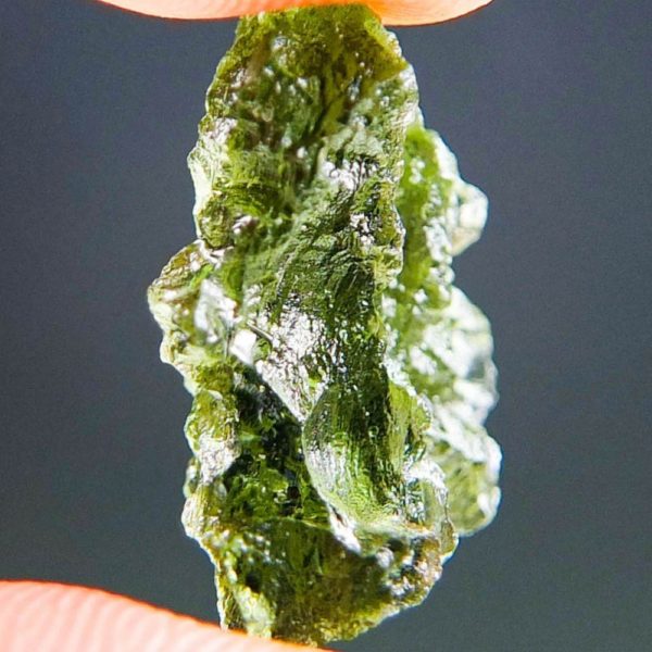 Quality A+/++ Vibrant Moldavite from Besednice with Certificate of Authenticity (1.89grams) 3
