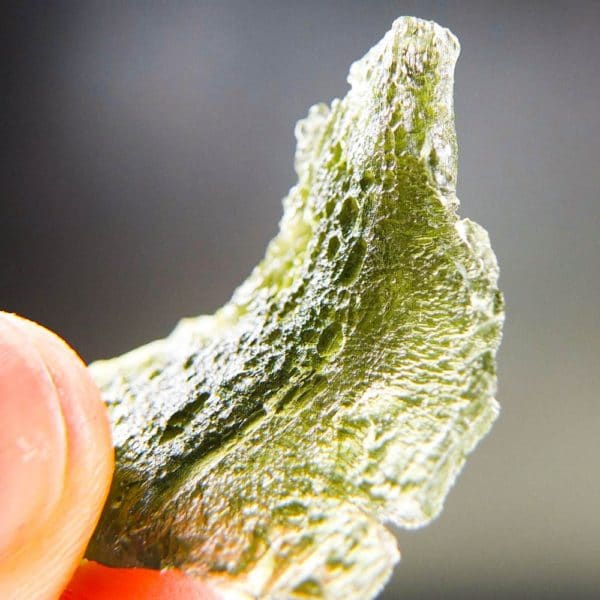 Quality A Uncommon Shape Moldavite with Certificate of Authenticity (9.75grams) 3