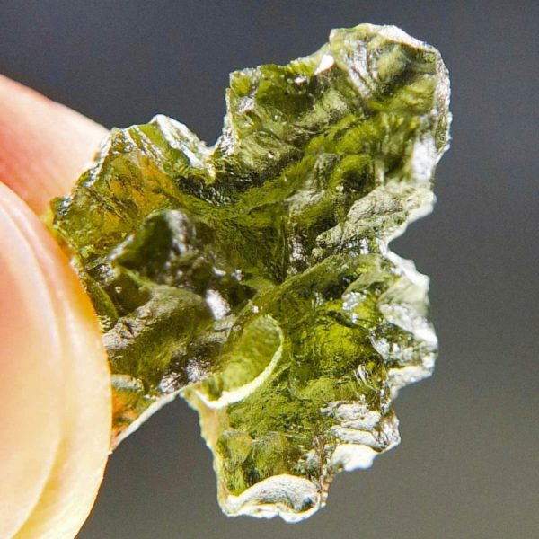 Rare Shape Moldavite from Besednice with Certificate of Authenticity (2.55grams) 4