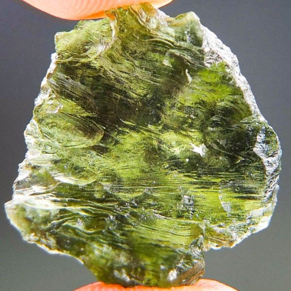 Quality A+ Shiny Moldavite from Besednice with Certificate of Authenticity (4.37grams) 4