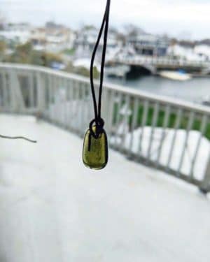 Moldavite Necklace Faceted Review