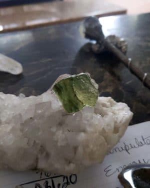 Moldavite On Quartz Review