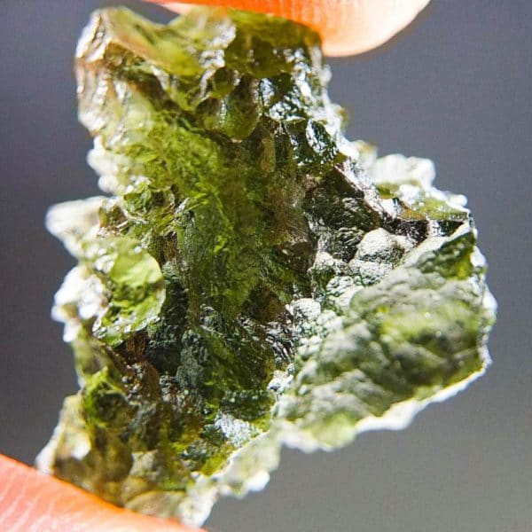 Quality A+/++ Natural Piece Moldavite from Besednice with Certificate of Authenticity (4.46grams) 1