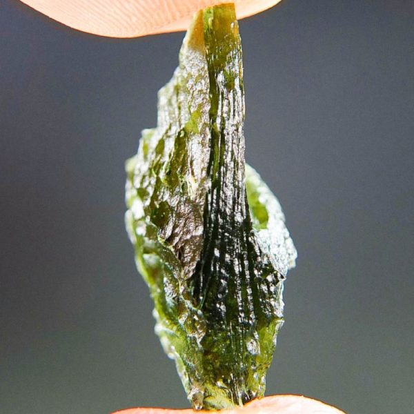 Glossy Vibrant Green Raw Moldavite (2.82grams) 2