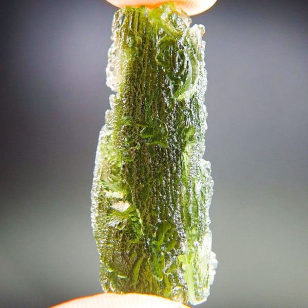 Big Bottle Green Moldavite With Certificate Of Authenticity (10.6grams) 2