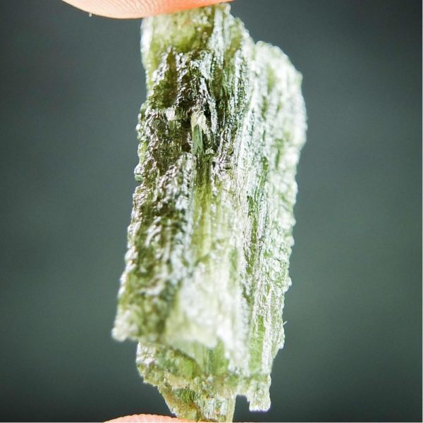 Quality A Olive Green Moldavite With Open Bubble (5.65grams) 3