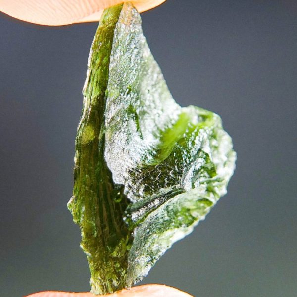 Glossy Vibrant Green Raw Moldavite (2.82grams) 3