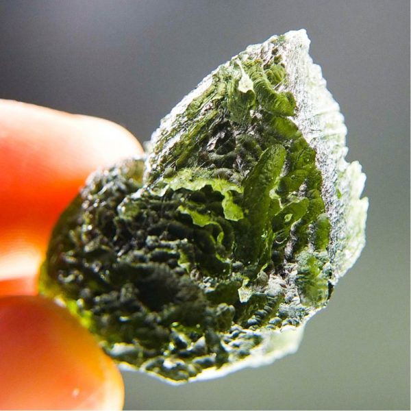 Quality A+/++ Large Moldavite With Certificate Of Authenticity (12.12grams) 4
