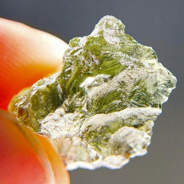 Open Bubble Moldavite from Besednice with Certificate of Authenticity (2.82grams) 4