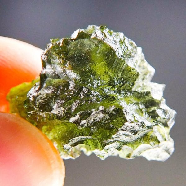 Quality A+/++ Natural Piece Moldavite from Besednice with Certificate of Authenticity (4.46grams) 4