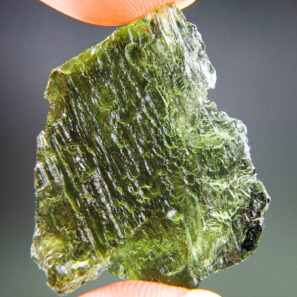 Quality A Shiny Green Raw Moldavite With Certificate Of Authenticity (6.87grams) 1