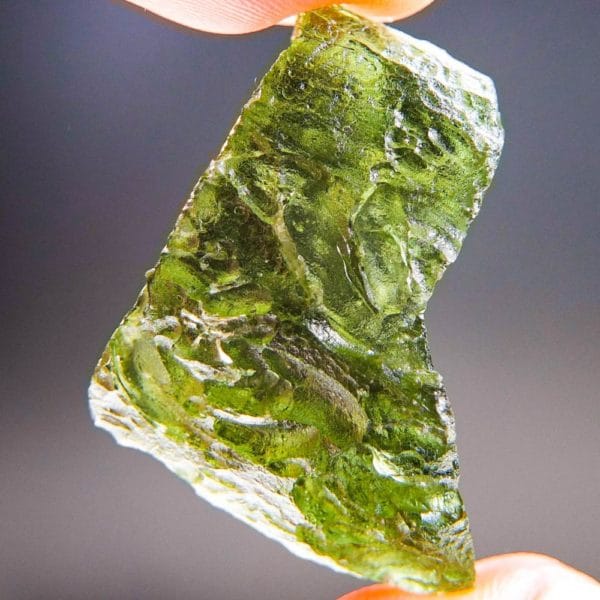 Shiny Bottle Green Moldavite With Certificate Of Authenticity (7.21grams) 1