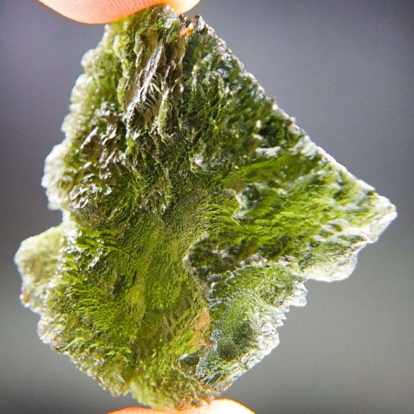 Quality A+/++ Large Bottle Green Moldavite With Certificate Of Authenticity (17.38grams) 1