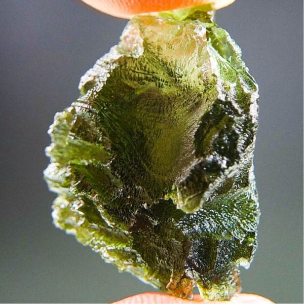 Quality A+ Olive Green Moldavite With Certificate Of Authenticity (5.95grams) 1