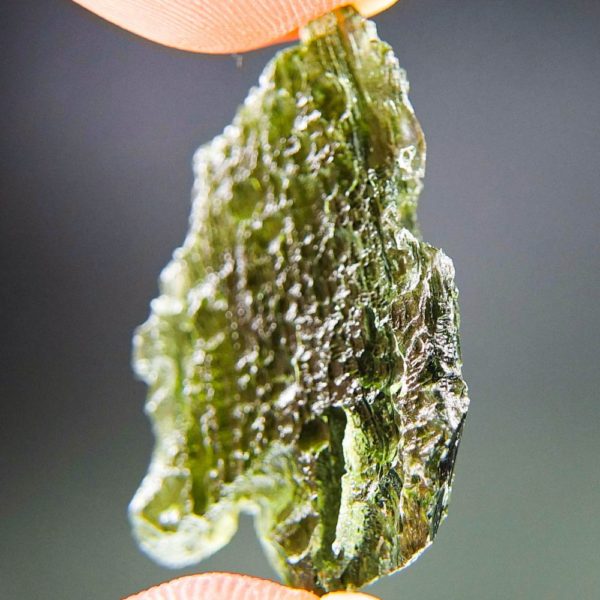 Quality A Shiny Green Raw Moldavite With Certificate Of Authenticity (6.87grams) 2