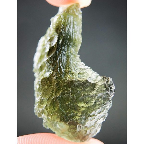 Shiny Olive Green Rare Shape Moldavite (5.16grams) 2