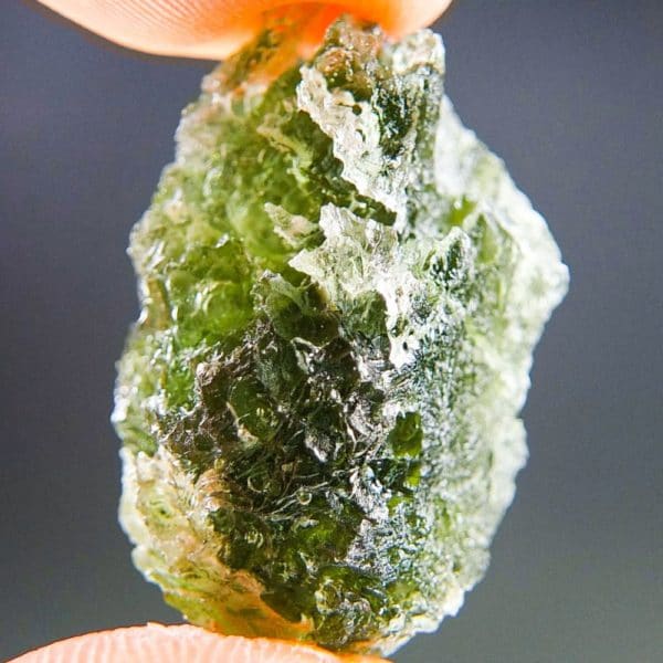 Natural Etched Break Rare Moldavite With Certificate Of Authenticity (5.97grams) 3