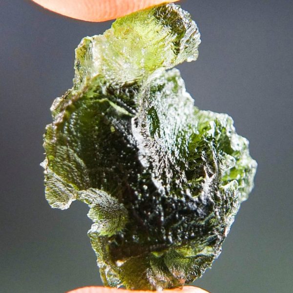 Quality A+ Olive Green Moldavite With Certificate Of Authenticity (5.95grams) 3
