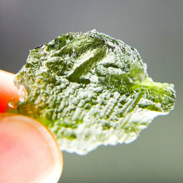 Quality A Shiny Green Raw Moldavite With Certificate Of Authenticity (6.87grams) 4