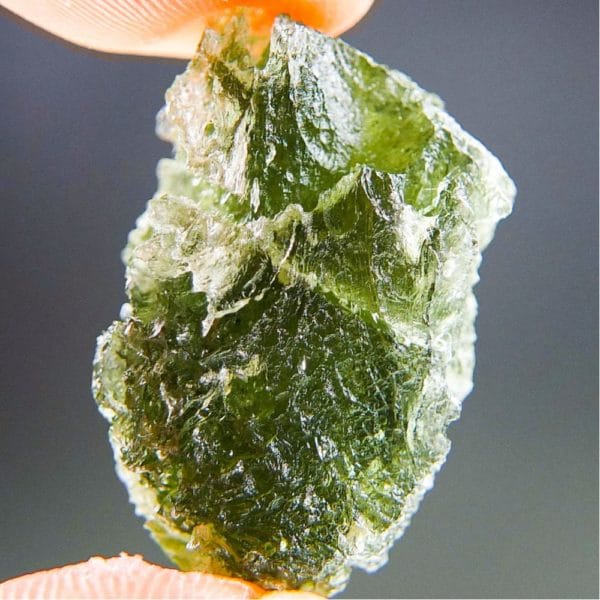 Natural Etched Break Rare Moldavite With Certificate Of Authenticity (5.97grams) 4