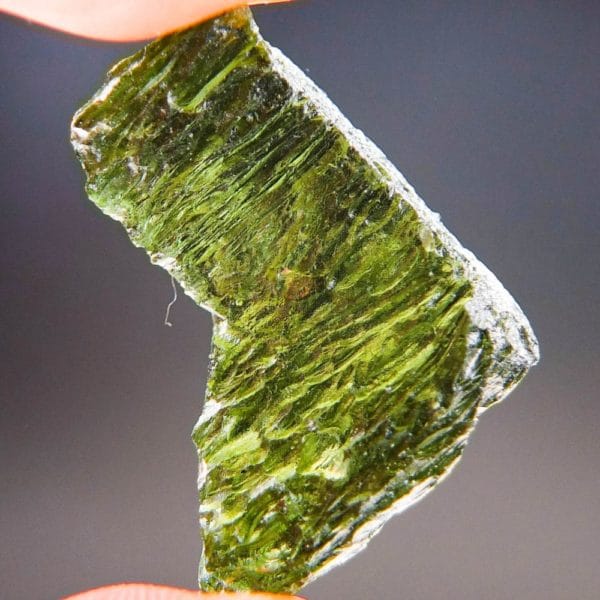 Shiny Bottle Green Moldavite With Certificate Of Authenticity (7.21grams) 4