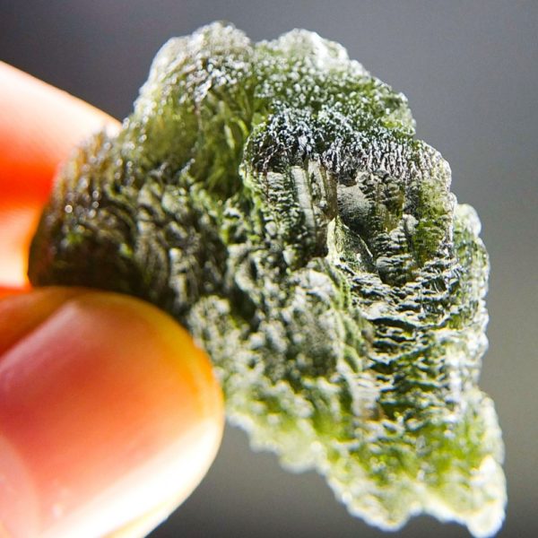 Quality A+/++ Large Bottle Green Moldavite With Certificate Of Authenticity (17.38grams) 5