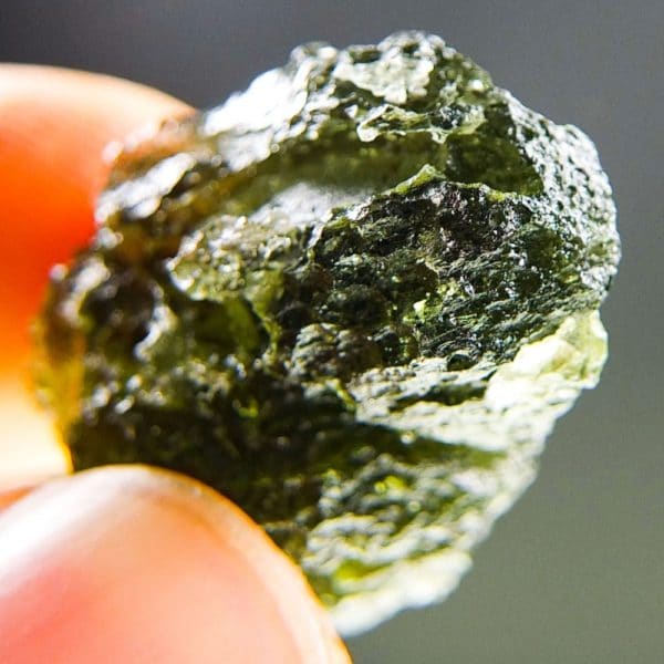 Quality A+ Olive Green Moldavite With Certificate Of Authenticity (6.19grams) 5