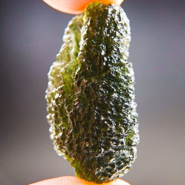 Quality A+ Big Shiny Moldavite With Certificate Of Authenticity (10.9grams) 2