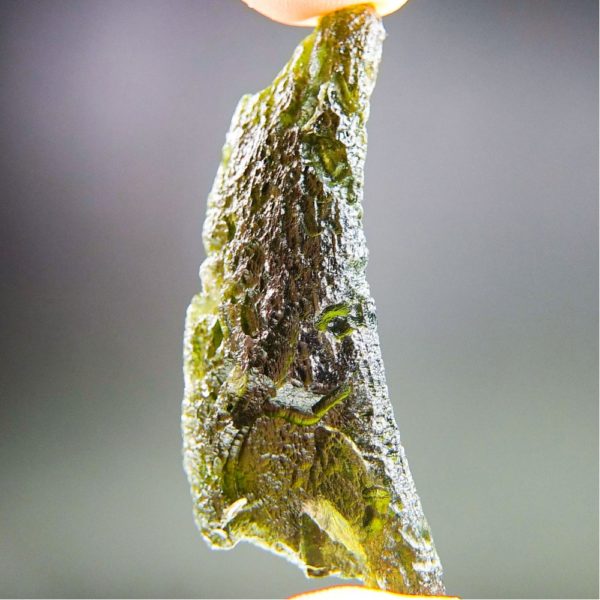 Shiny Olive Green Moldavite With Certificate Of Authenticity (9.73grams) 1