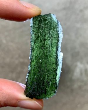 Harmonic Perfect Shape Deep Green Moldavite (12.99gr)