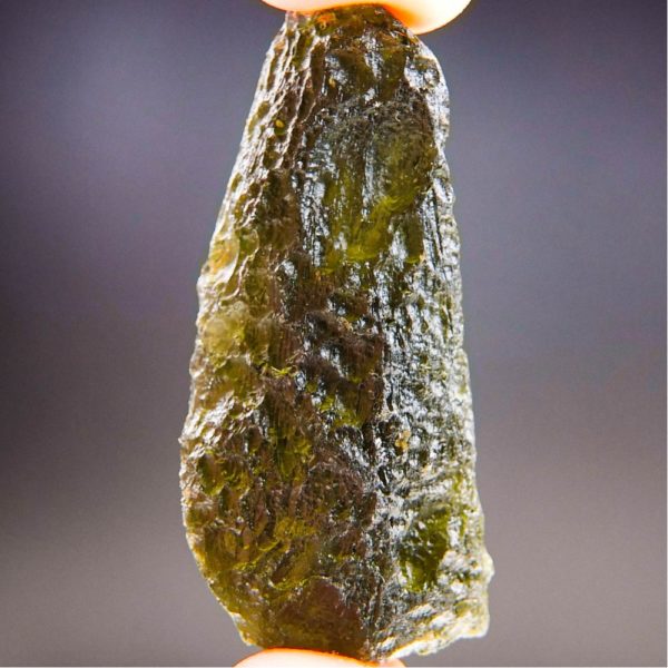 Large Brown Green Moldavite Found On Surface With Certificate Of Authenticity (12.35grams) 1