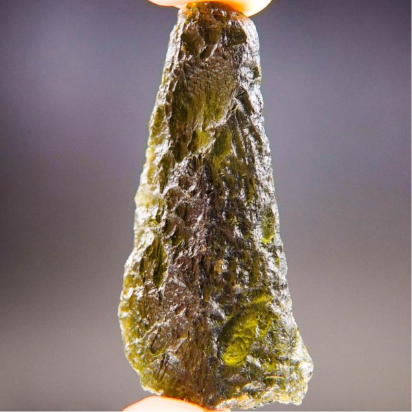 Large Brown Green Moldavite Found On Surface With Certificate Of Authenticity (12.35grams) 2