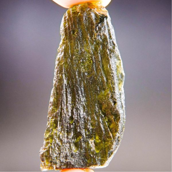 Large Brown Green Moldavite Found On Surface With Certificate Of Authenticity (12.35grams) 4