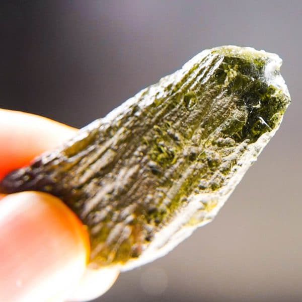 Large Brown Green Moldavite Found On Surface With Certificate Of Authenticity (12.35grams) 5