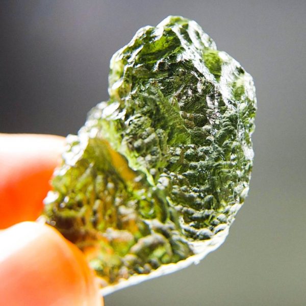 Quality A++ Elegant Vibrant Green Moldavite With Certificate Of Authenticity (8.2grams) 5