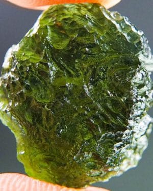 Shiny Bottle Green Natural Piece Moldavite (3.6grams) 1